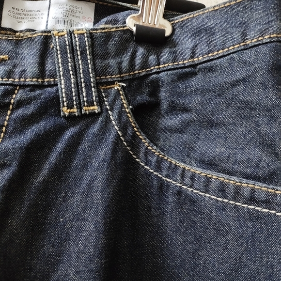 Lapco Mens Flame Resistant Jeans FR Jeans Size 36x32 Cat2 Straight Modern Fit - Picture 4 of 11